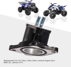 27mm Bent Intake Manifold Replacement for 125cc 150cc 200cc V Color: 27mm Bent