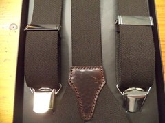 Brown Solid Color Brace 4 Arms Height 36mm – 100% Made in Italy