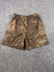 Darc Sport Shorts Mens Small Brown 7 Inch Mesh Wolves Athletic Gym Pockets