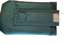 2 Pocket Plus Bl/gr Belt Loop Pouch Bag Hook & Loop Closure Medium Travel
