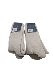 6 Pair VRST Men’s Size 8-13 Arch Support Half Cushion Crew Socks Brown/Tan/Sand