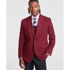 Tayion Sport Coat Mens 46L Red Two Button Modern Fit Blazer Suit Jacket NWT