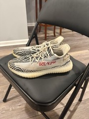 adidas Yeezy Boost 350 V2 Zebra White/Black/Red CP9654 Size 9