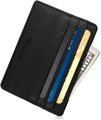 Slim Minimalist Front Pocket Wallet RFID Blocking Card Holder for Men Women
