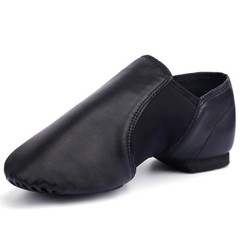Linodes Unisex 006 PU Leather Upper Slip-on Jazz Shoe for Women and Men’s Dance