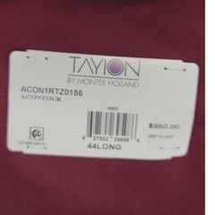 Tayion Sport Coat Mens 44L Red Two Button Modern Fit Blazer Suit Jacket NWT
