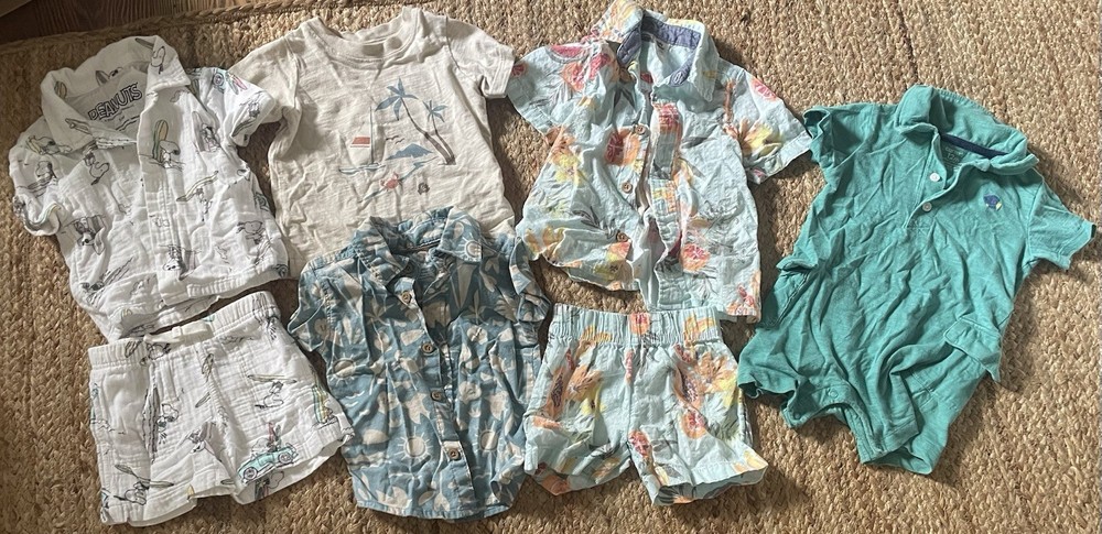 Carter’s, Baby B’gosh, Peanuts 12 Month Baby Boy Lot of 7!