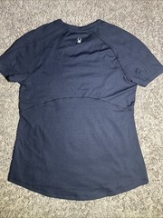 Spyder Active Women’s Size Large Black Ribbed Short Sleeve Active Tee Shirt