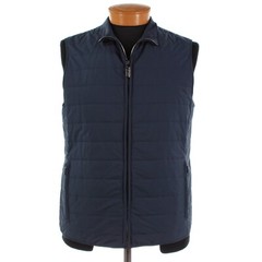 Hettabretz NWOT Polyester Full Zip Vest Size 50 (~ M US) In Solid Navy Blue