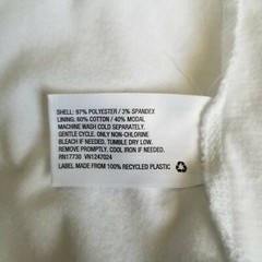 Hunter Target Women Dress White Mesh A-Line Racerback Sleeveless Tank Zip Sz S