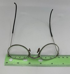 Vintage American Optical Ful-Vue USA White 12K GF Cable Glasses 23mm Bridge