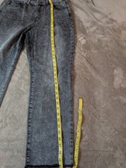 Rewash Women’s Gray Acid Wash Jeans Raw Hem High Rise Straight Leg Size 9