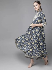 Pakistani Flared Kurta Palazzo Dupatta Set Indian Beautiful Ethnic Salwar Kameez