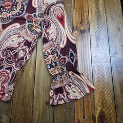 Boho Chico’s Medallion Paisley Top Keyhole Back Detail & Bell Sleeves