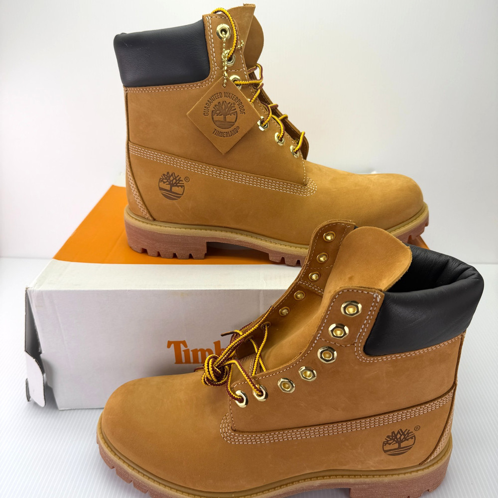 Timberland Mens Premium 6-Inch Boot Wheat Nubuck Waterproof TB010061 713 NEW