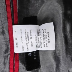 Axcess 42R 36×30 Black Stripe 100% Wool Mens Coat Jacket Pants Suit