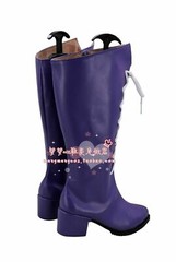 Sailor Saturn Cosplay Boots Purple Shoes Custom/