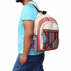 Himalayan Group Multi Pocket Pure Hemp Laptop Backpack NWT USA SELLER