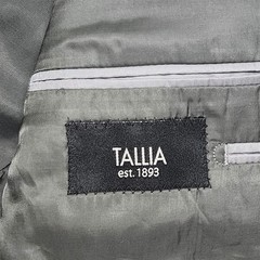Tallia 42R 35×30 Dark Gray Nailhead 100% Wool Peak 2Btn Mens Jacket Pants Suit