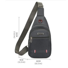 Men’s Canvas Sling Backpack Shoulder Bag Travel Casual Crossbody Chest Pack US