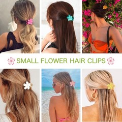 YosaiHom 12 Pack Mini Flower Hair Claw Clips Kids Girls 1.37 Inch