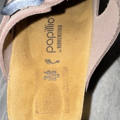 Papillio by Birkenstock Womens Pink Wedge Slide Sandals Buckle EU 36 Narrow