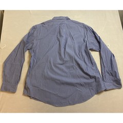 Ralph Lauren Mens XXL Custom Fit Striped Blue White Button Down Shirt