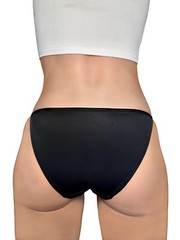 Women Nylon String Bikini Sexy Silky Panties Low Rise Cotton Liner Pack 6 XL
