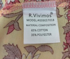 R.Vivimos Women Floral Print Retro VNeck Tassel Bohemian Midi Dress Size L 12/14