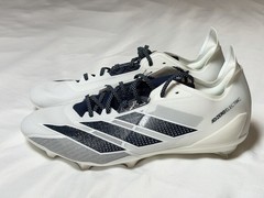 adidas Adizero Electric Mens Size 14 Football Cleats White Navy Blue New NWT