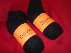 Davido Women socks ankle/quarter made in Italy 100% cotton 8 pairs black siz 6-8