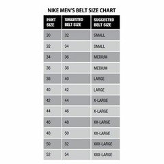 NIKE GOLF MEN’S PERFORATED REVERSIBLE BELT SIZE: 38 (FITS W36) WHITE/BLACK 18186