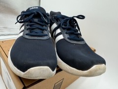 ADIDAS MEN’S LITE RACER 3.0 RUNNING SHOE LEGEND INK WHITE GREY SIZE 11