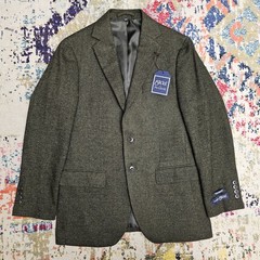 Jos A Bank Mens Size 38R Herringbone Blazer Sport Jacket Double Vented