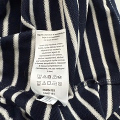 Nautica Jeans Womens Navy Blue White Striped Tiered Sleeveless Polo Dress XL