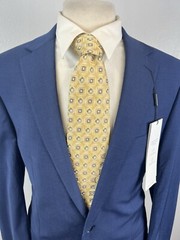 NEW Calvin Klein Mens Royal Blue Nailhead Stitch Lapel Sport Coat Blazer Sz 42 L