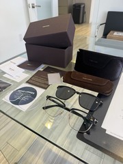 Tom Ford Sunglasses TF5683-B 001 Black Gold Gray 54 18 145 Clip on Blue light
