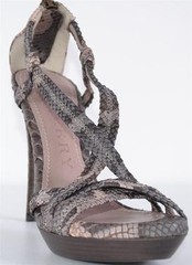 NEW BURBERRY PRORSUM $950 DEGRADE PYTHON SNAKESKIN NOVA CHECK SHOES~40 10