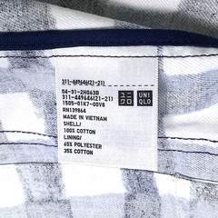 UNIQLO MARNI Oversized Jacket Shirt US 2XS /Japan XS Blue Check NEW *READ