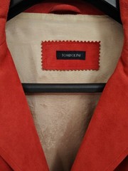 Tombolini Men’ Blazer Jacket 100% Suede Leather EU 52 ( M / L ) Made in Italy