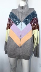 2017 Marc Jacobs Runway Ready To Wear Taylor Swift Sequined Zip Up Sweatshirt