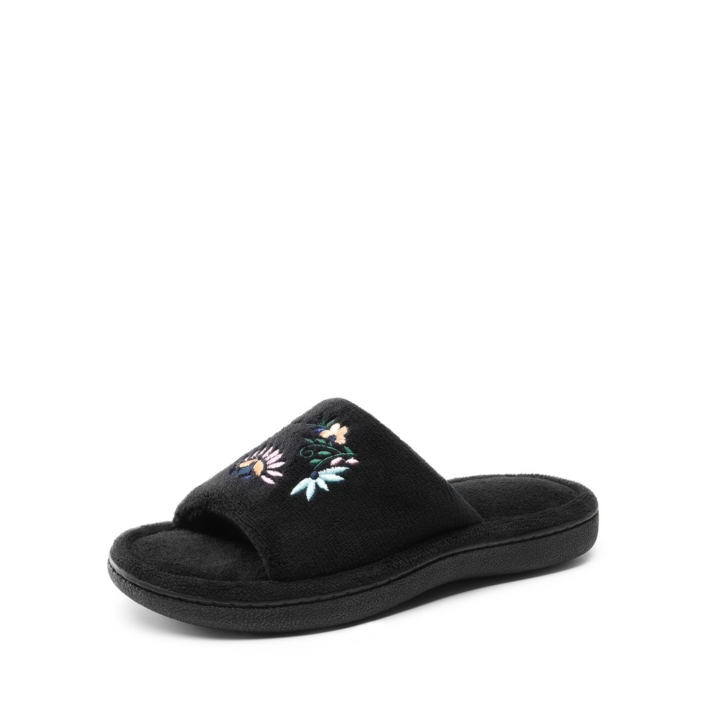Women Memory Foam Slippers Open Toe Lightweight Comfort Slip On House Slippers