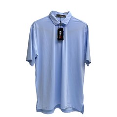 RLX Polo Ralph Lauren Classic Light Blue Short Sleeve Wicking Shirt $98