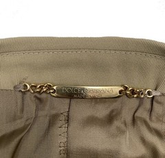 NEW Dolce & Gabbana Suit! US 46 L e 56 L Tan Heavier Wool Corded Texture SLIM