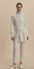 NWT Varley Anset Jacket Sz S Ivory Marl DoubleSoft Preppy Designer Chic $158