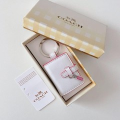 New coach Picture Frame Charm Photo holder White Pink