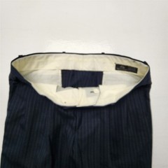Jeremy Cobb 42R 36×32 Dark Gray Nailhead Pinstripe 100% Wool 2Btn 2Pc Mens Suit