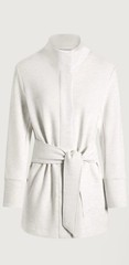 NWT Varley Anset Jacket Sz S Ivory Marl DoubleSoft Preppy Designer Chic $158