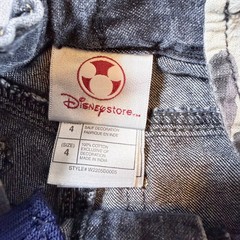 Disney Store Kids Jeans Size 4 Skull Graphic Denim Pants baggy botcut
