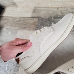 Steve Madden Fenta Mens Shoes Sz 8.5 Running Cream Comfort Lace Up Sneakers
